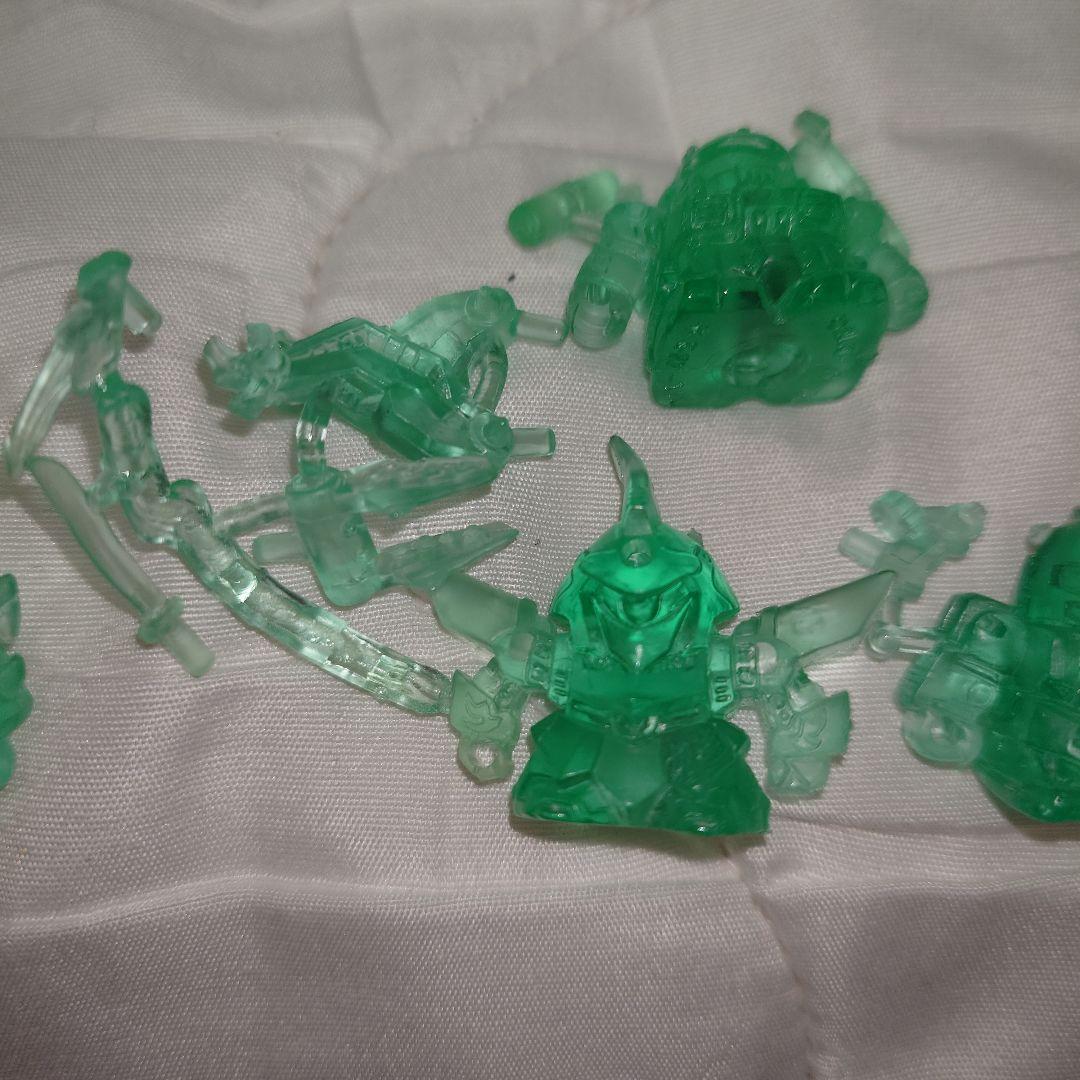 レアカラー　ガン消し　クリアグリーン　クリアパープル　武者シリーズ