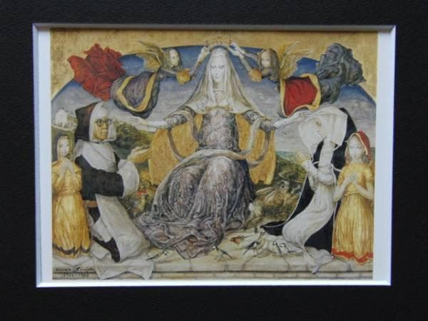 藤田嗣治、「Nativite」、希少画集の額装画、人気作品