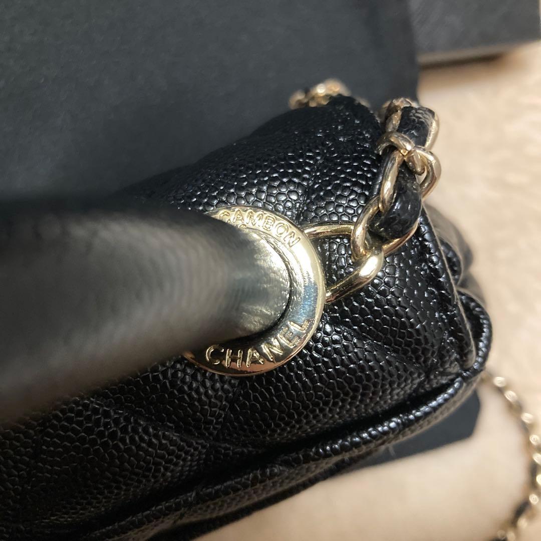 CHANEL ハンドルショルダーバッグ ブラック