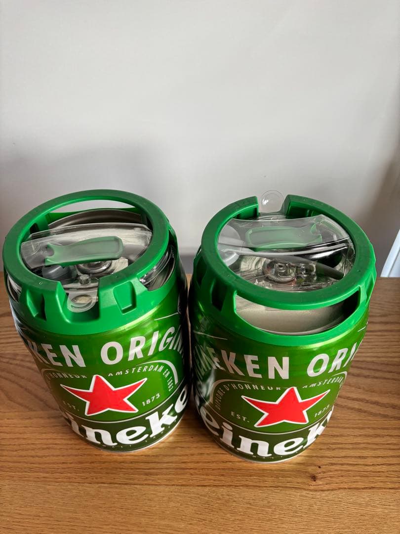 オランダ直輸入 ハイネケン樽生ビール 5リットル×2セット（新品・未開封）