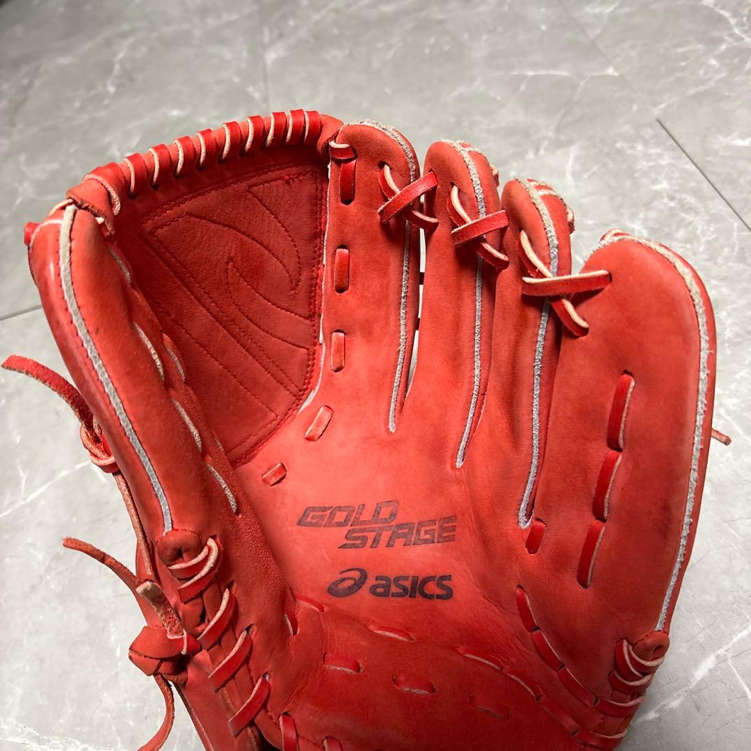 アシックス　GOLD STAGE 軟式投手用グローブ