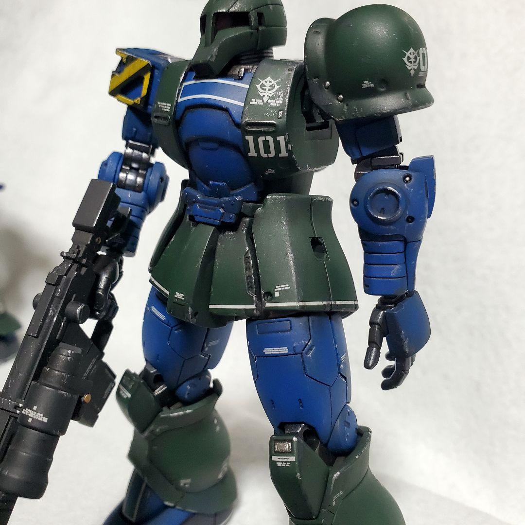 全塗装 完成品 ＨＧ 1/144 ザクI デニム／スレンダー2機セット