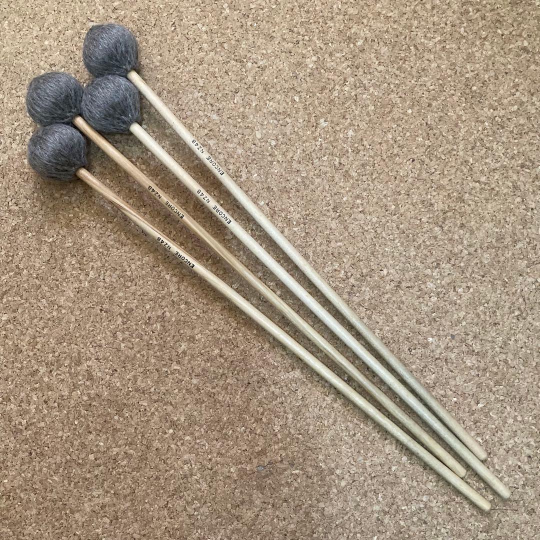 ENCORE NZ4B 2ペア マリンバマレット バーチ柄