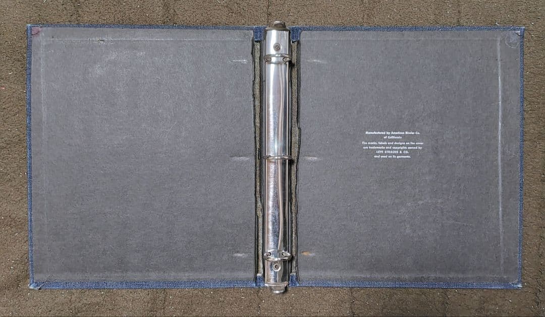 60s vintage Levi’s denim binder