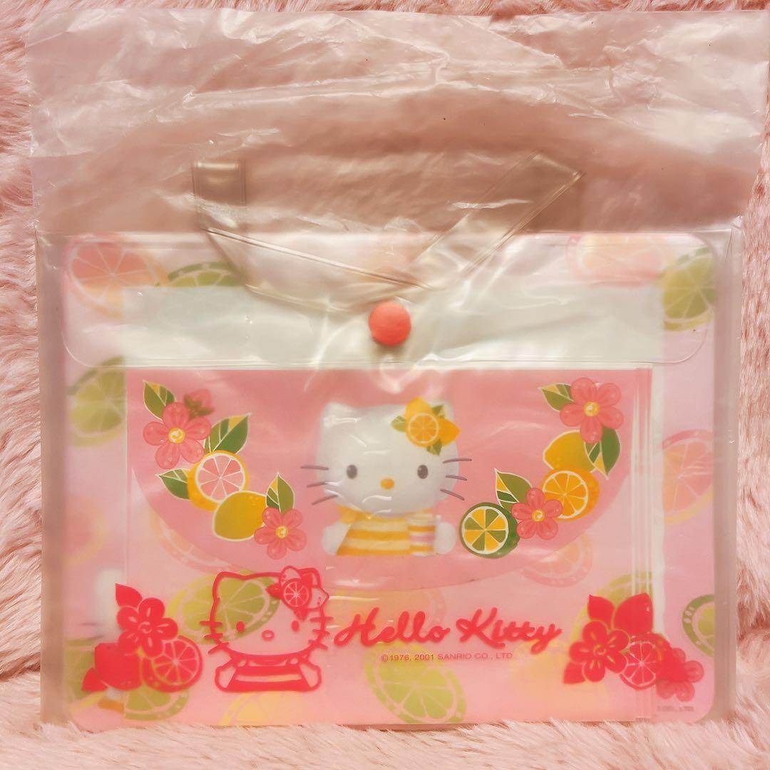 希少レア　ハローキティ　USA フルーツ　レターセット　メモ　2001 サンリオ