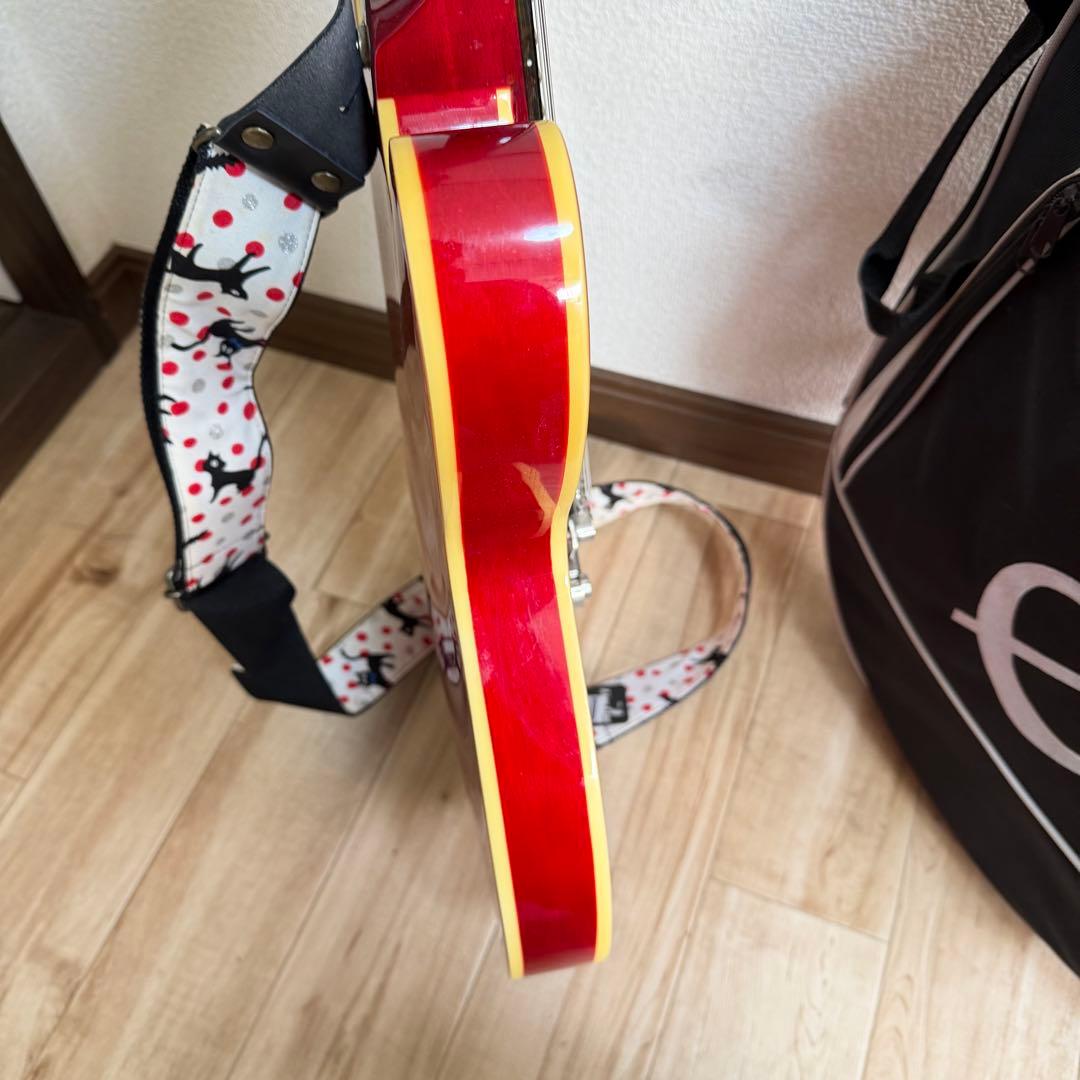 【美品】エレキギターエピフォン　Dot CH ソフトケース付