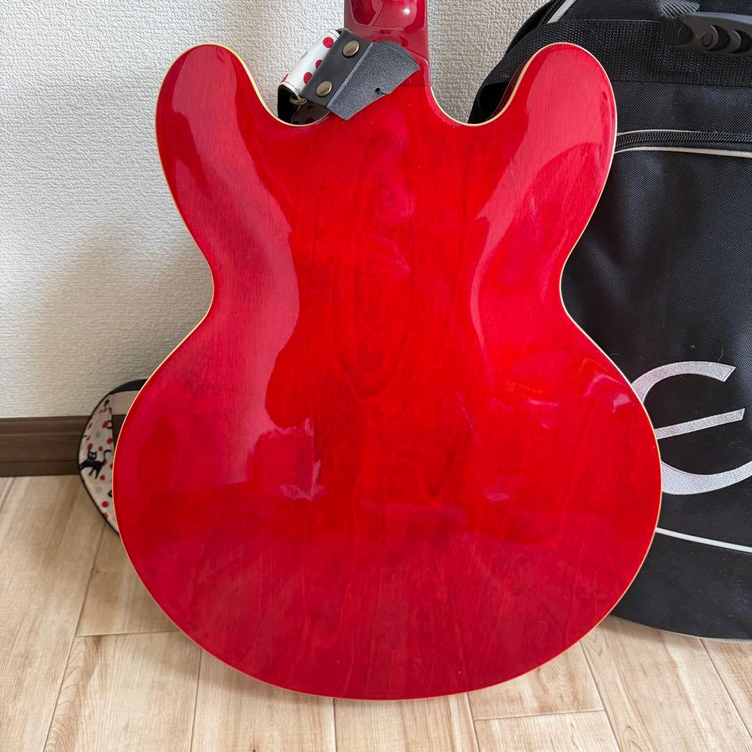 【美品】エレキギターエピフォン　Dot CH ソフトケース付