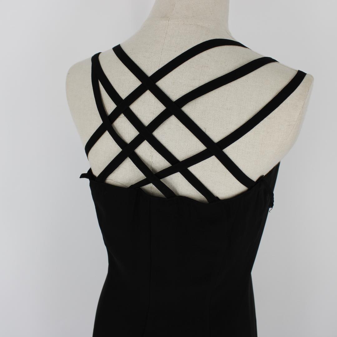 【新品未使用 社交ダンス用衣装 パーティドレス等にも】サン・ヨシムラ ブラック