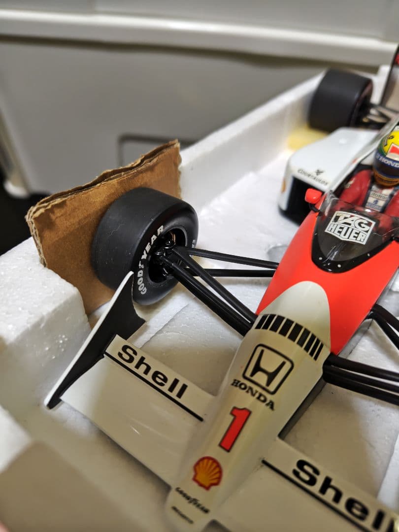 アイルトン・セナ　マクラーレン・ホンダMP4/5 バーコード仕様