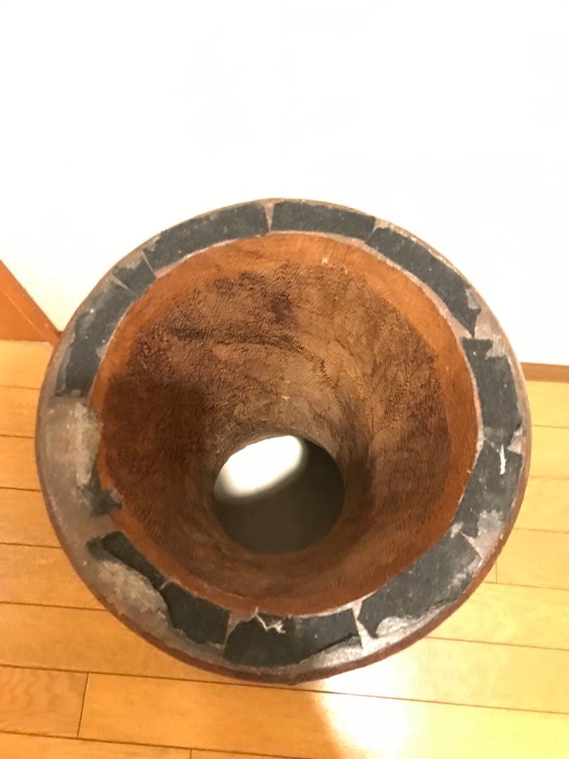 コートジボワール製ジェンベ (ケース付き)ご希望あれば化粧ロープもお付けします！