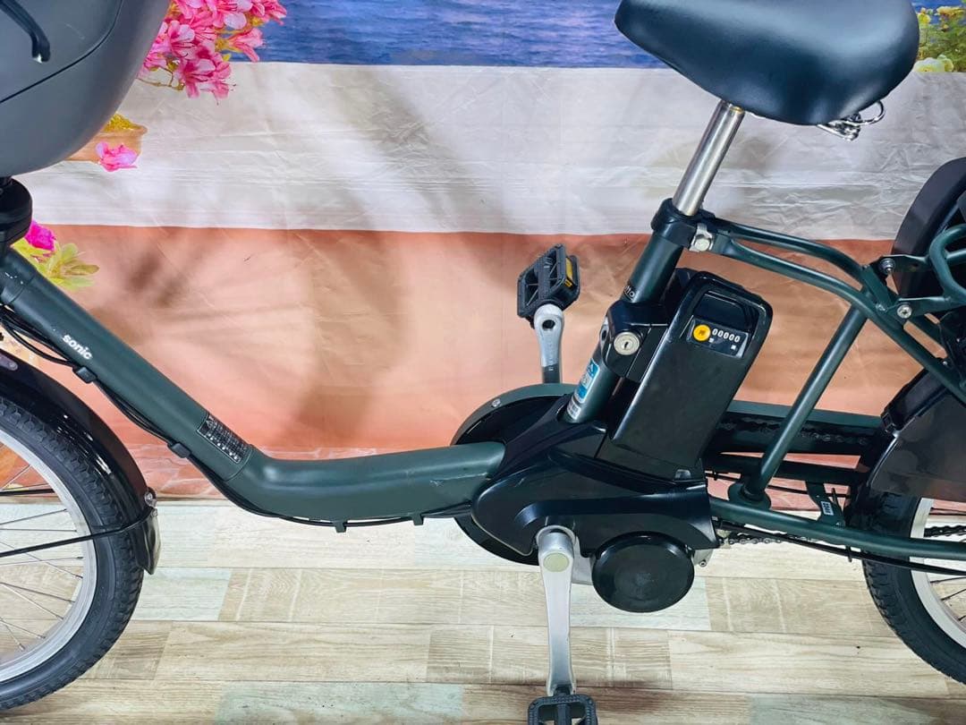 パナソニックギュット⭐️12AH！子供乗せ電動アシスト自転車Y2346