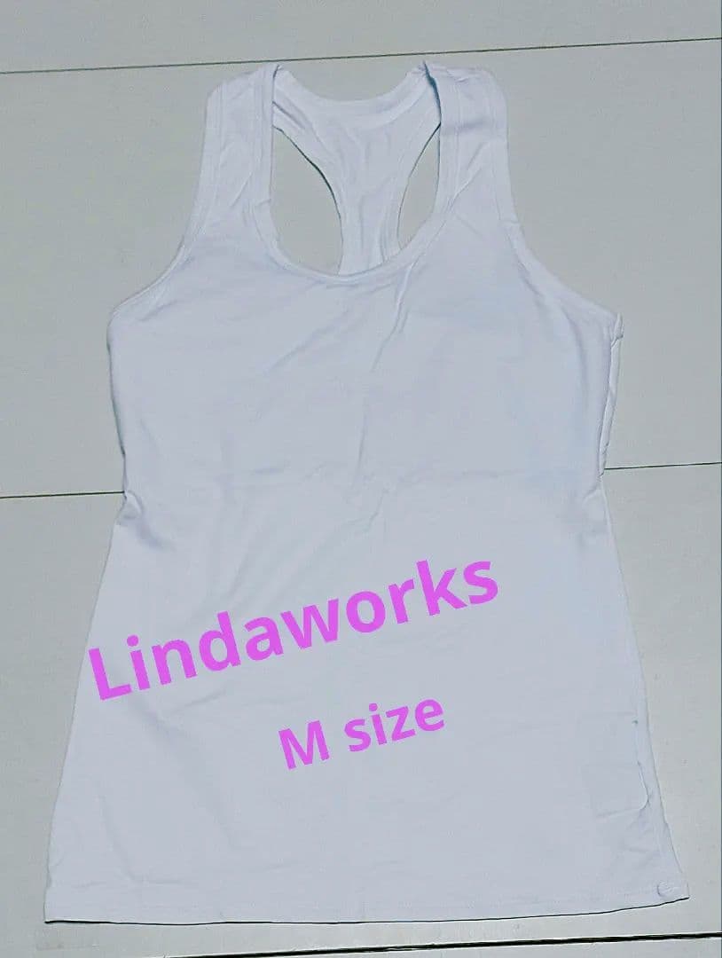 Linda Works タンク ヨガウェア ホワイト