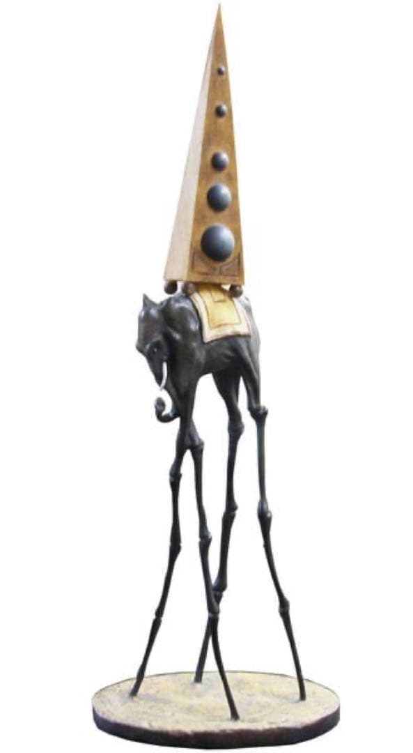 サルバドール・ダリ作 「聖アントニウスの誘惑」から象（ゾウ）の彫刻 宇宙象