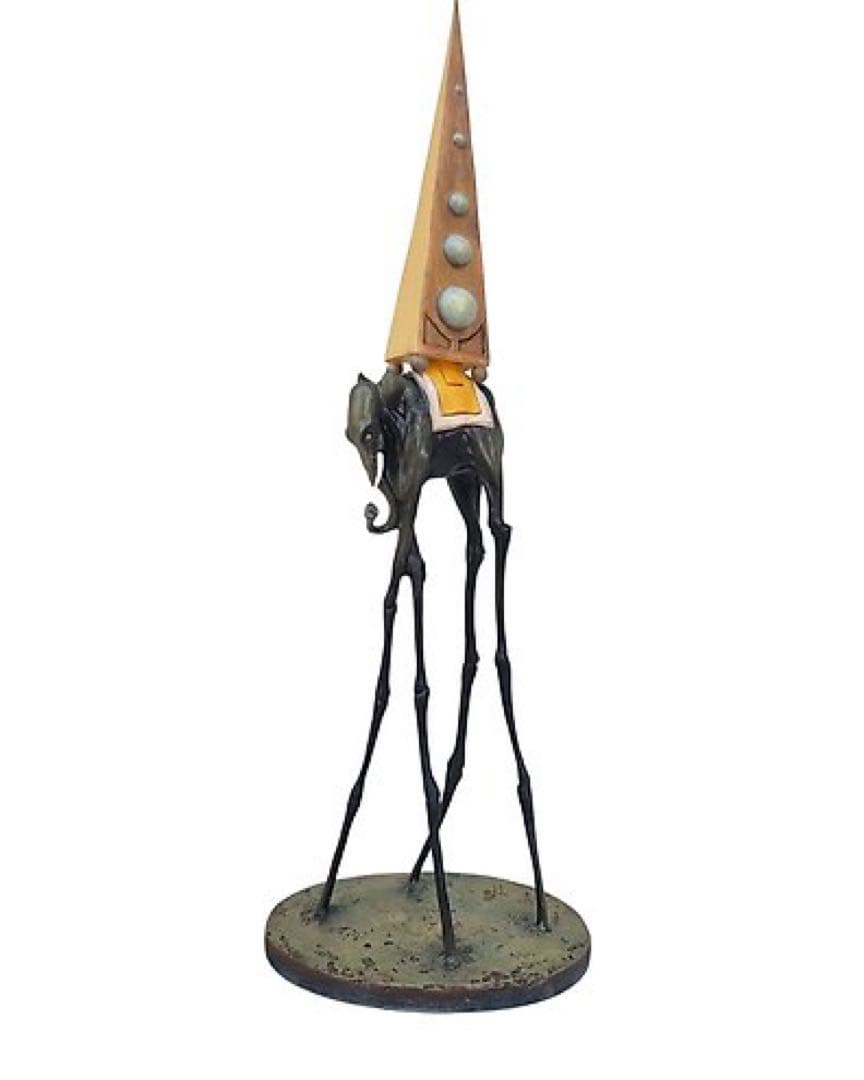 サルバドール・ダリ作 「聖アントニウスの誘惑」から象（ゾウ）の彫刻 宇宙象