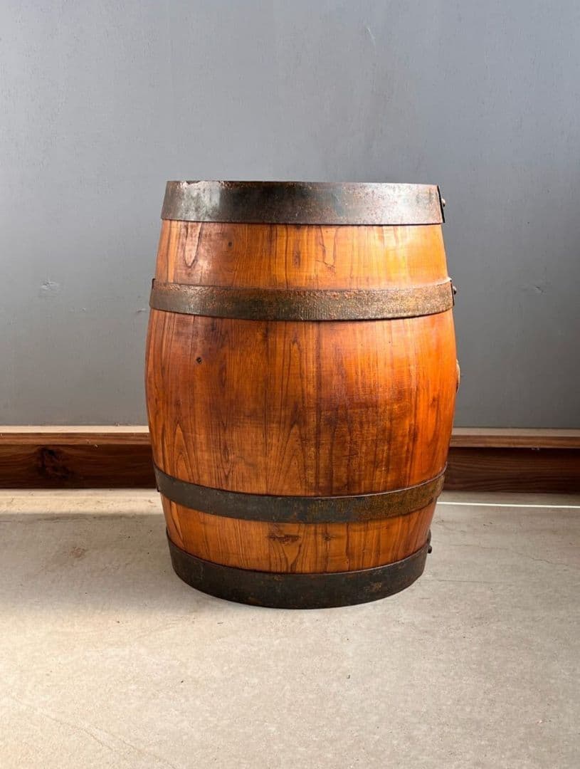 樽 ミニ樽 フランスアンティーク 台 花台 ディスプレイ 居酒屋 バー