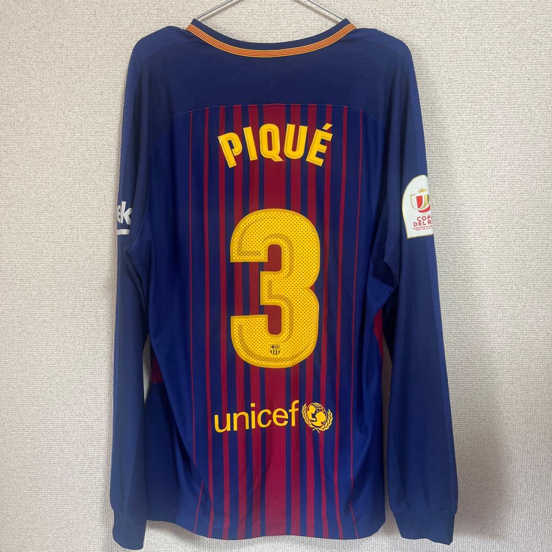 ピケ　選手支給品　コパ国王杯決勝　ユニフォーム