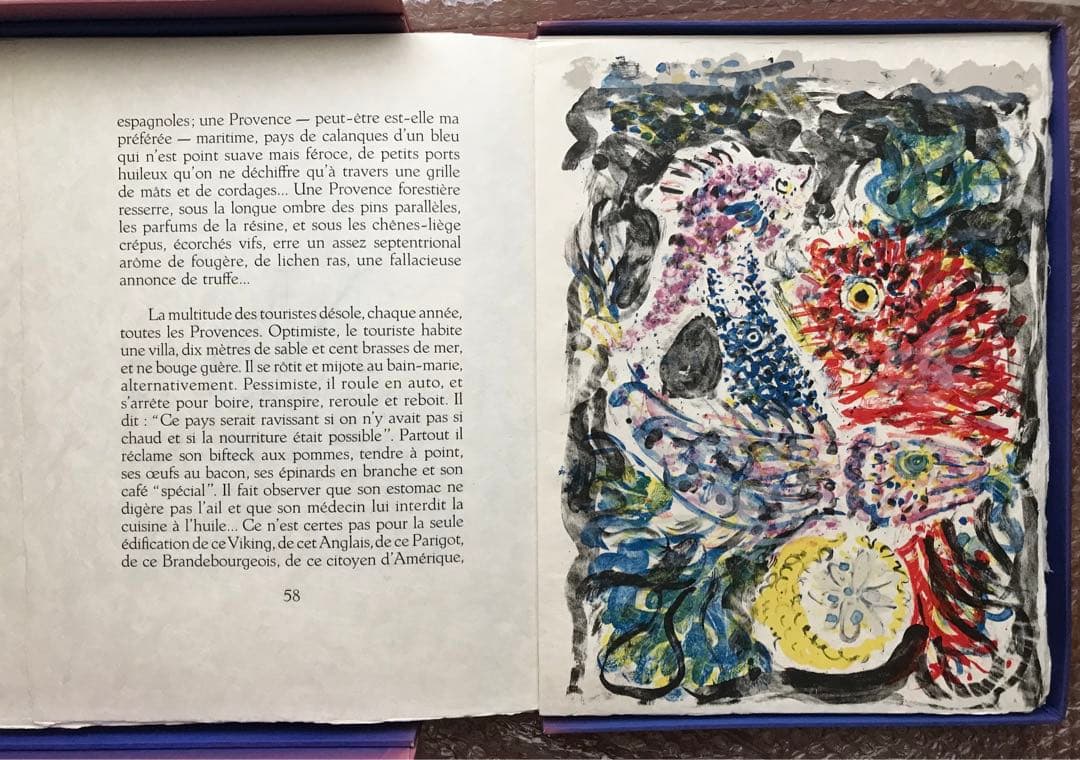 テレスコビッチの肉筆画＋リト14点＋他挿画本La Treille Muscate