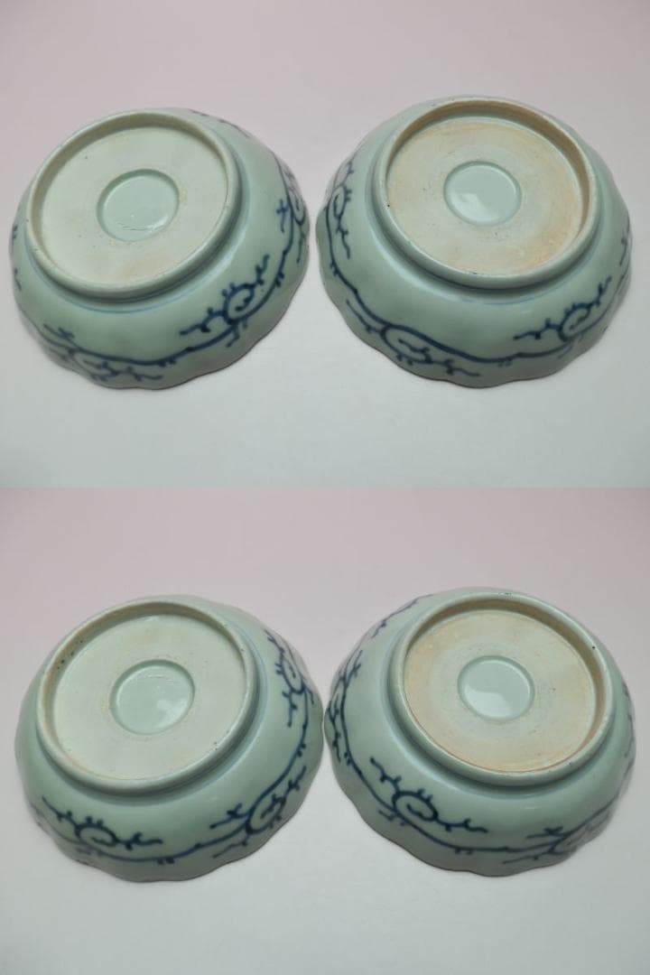 時代 花紋 なます皿 アンティーク 71126