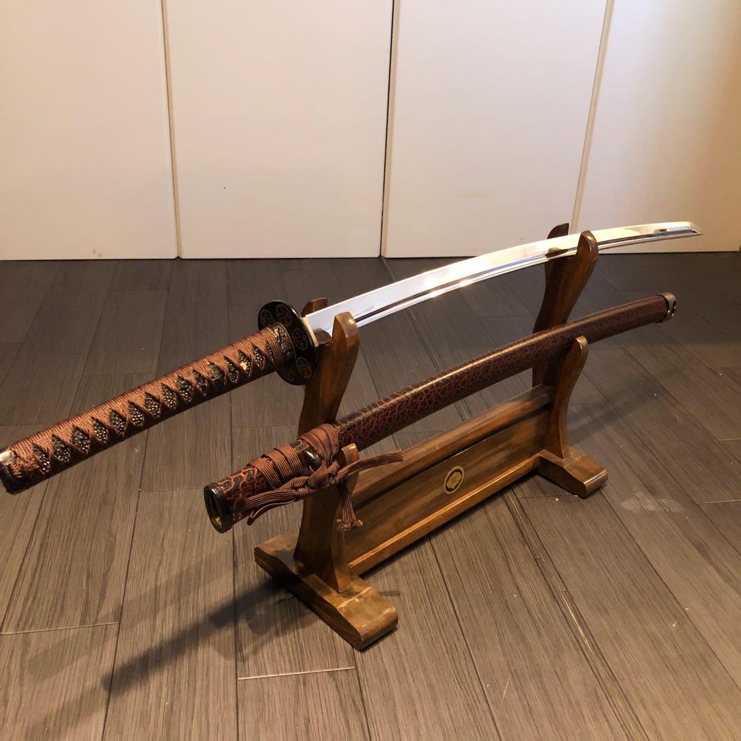 高級模造刀　刀　樋入り刀身　優波紋　本格居合刀