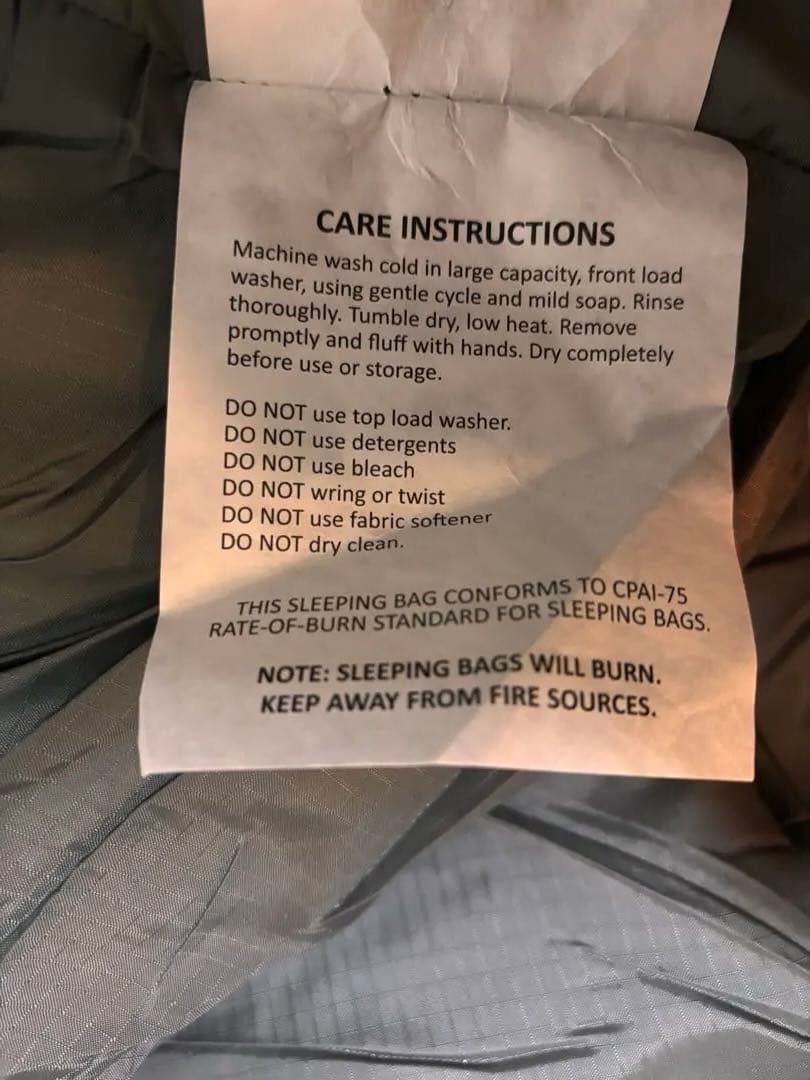 新品未使用Kelty VariCom Delta 30 度 F 米軍寝袋 米国製