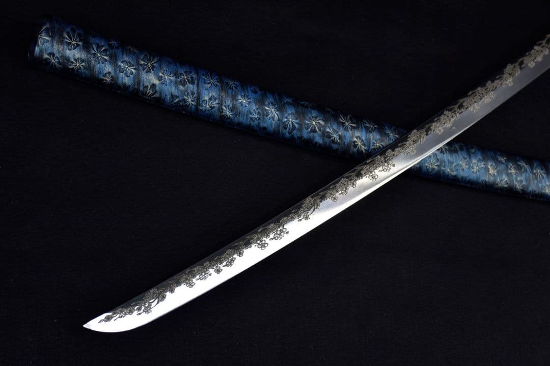 3019-武具 刀装具 日本刀　模造刀 居合刀 武士道 武蔵 鑑賞用 手鍛造打