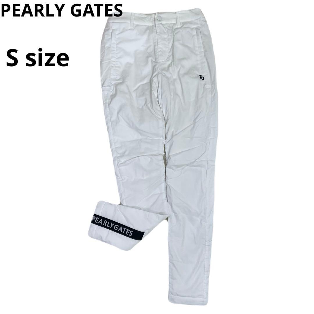 PEARLY GATES ホワイトパンツ PGロゴ　中綿　冬ゴルフ