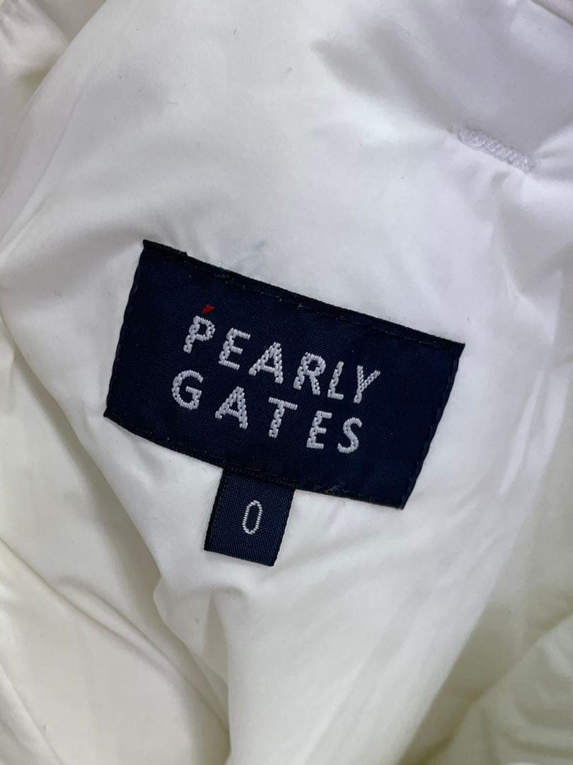 PEARLY GATES ホワイトパンツ PGロゴ　中綿　冬ゴルフ