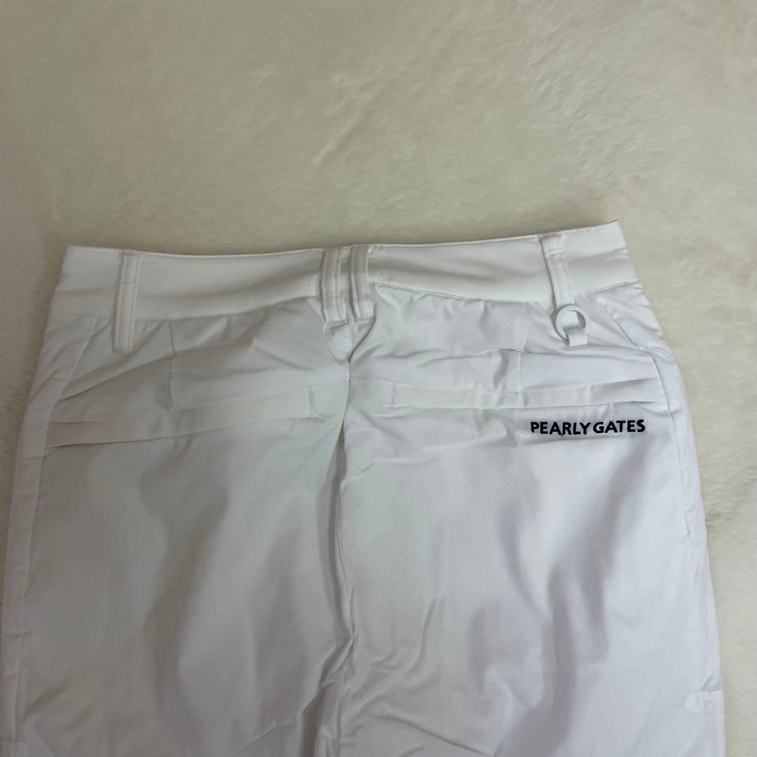 PEARLY GATES ホワイトパンツ PGロゴ　中綿　冬ゴルフ