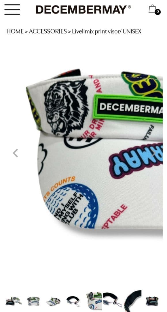 【限界価格】DECEMBERMAY サンバイザー　ディセンバー