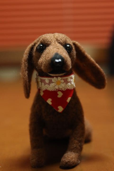 羊毛フェルト　ミニチュアダックス