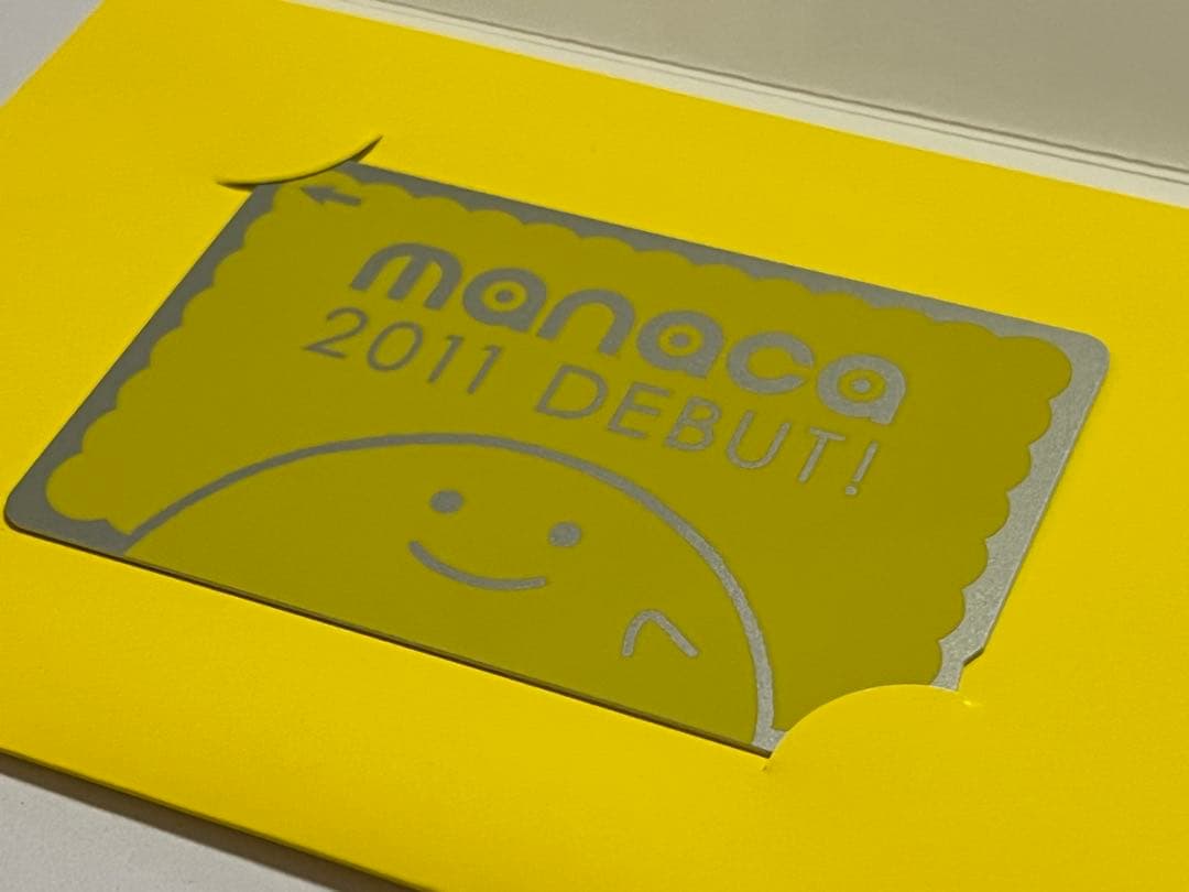 manaca デビュー 記念 マナカ 台紙付き