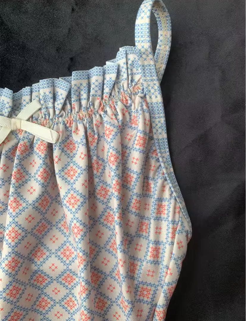 幾何学模様フリルレオタード バレエ ダンス 大人 L