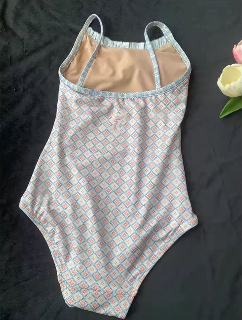 幾何学模様フリルレオタード バレエ ダンス 大人 L