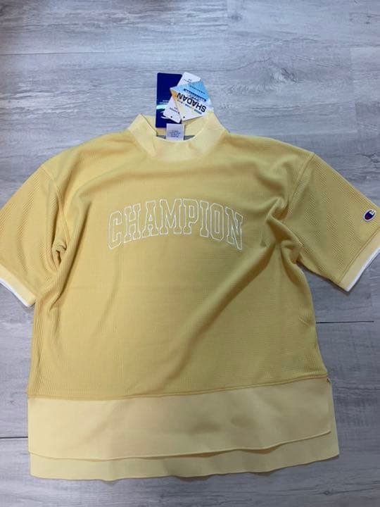 値下げ！チャンピオンゴルフ　レディース　モックネックシャツ　イエロー　Mサイズ