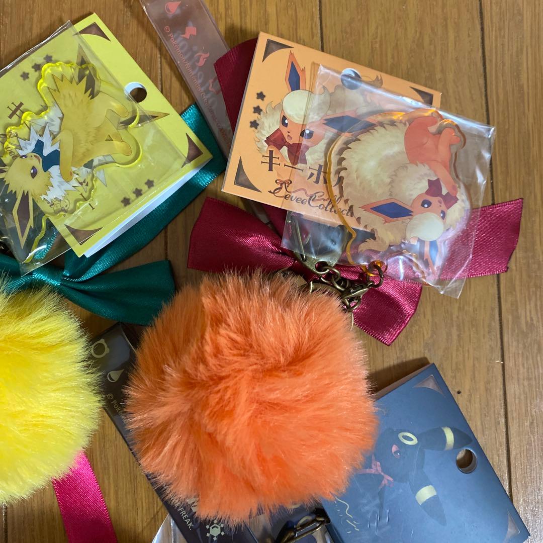 キーホルダー シャワーズ・サンダース・ブースター・エーフィ・ブラッキー５点セット