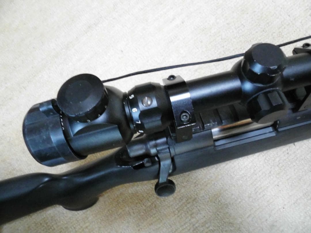 東京マルイ VSR-10　エアコッキングプラスチック製スコープ付き　サイレンサー