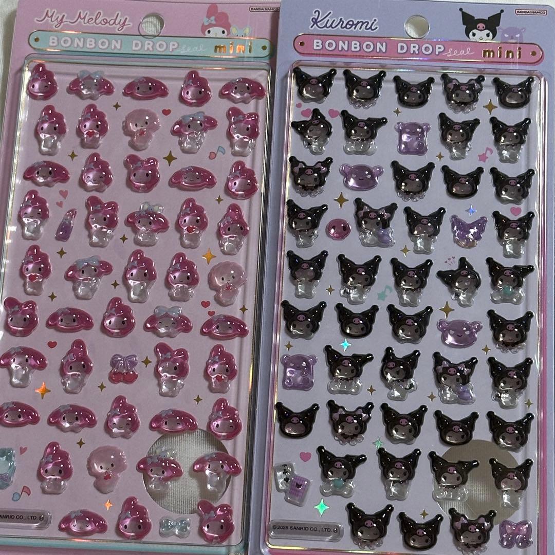 国内正規品 サンリオ ボンボンドロップシールミニ mini シール 8種セット