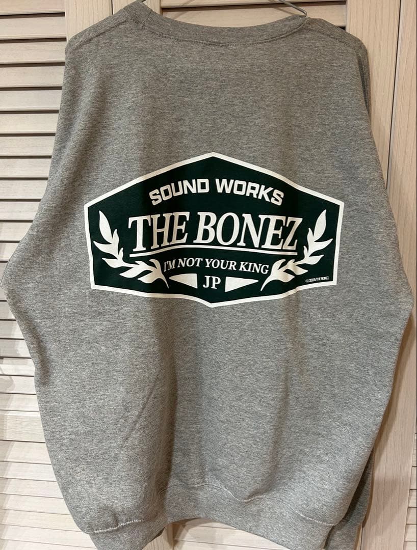 The BONEZクルーネック JESSE 新作 GRY Lサイズ