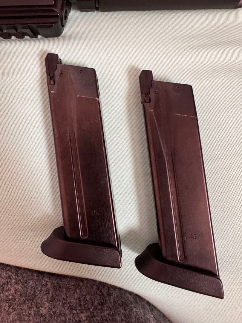 美品 東京マルイ HK45 タクティカル ガスブロ フルセット 箱付 予備マグ付