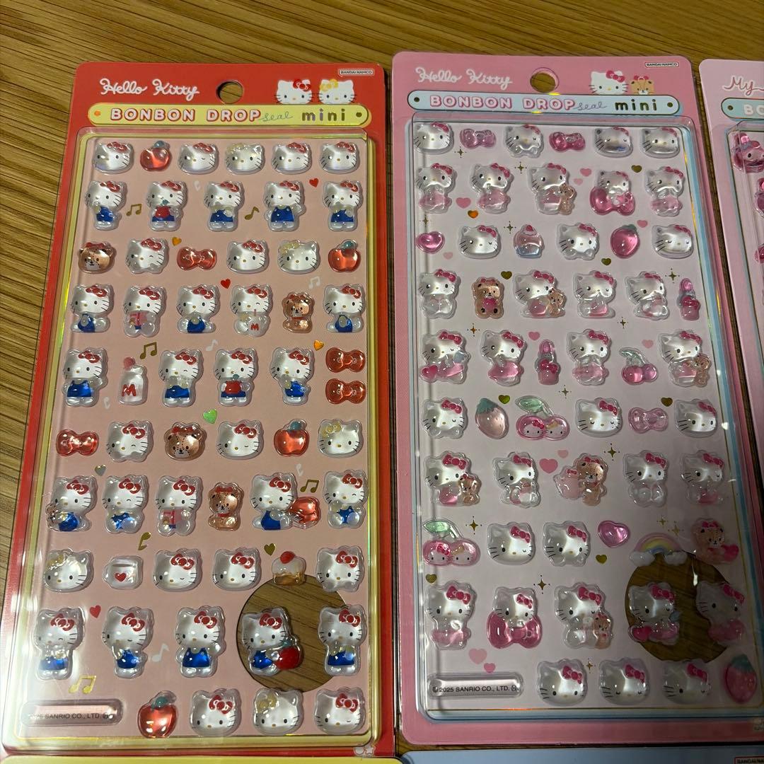 ボンボンドロップシール　ミニ　サンリオ　8枚セット