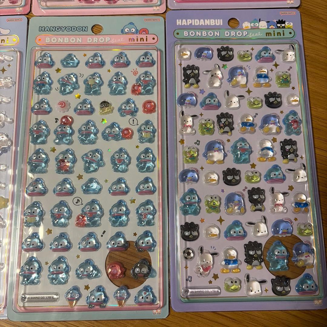 ボンボンドロップシール　ミニ　サンリオ　8枚セット