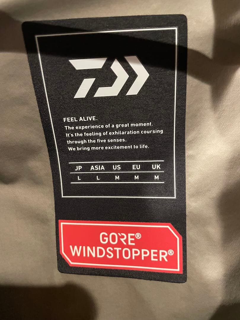 ダイワ トーナメント ゴア(R)ウィンドストッパー(R)プロダクト ジャケット