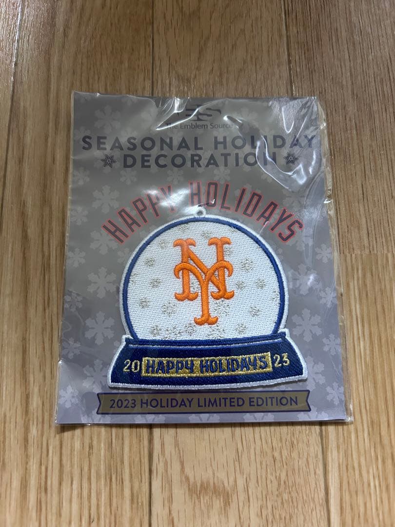 値下げ‼️【非売品】ニューヨーク・メッツ 2023年ホリデー限定装飾ワッペン