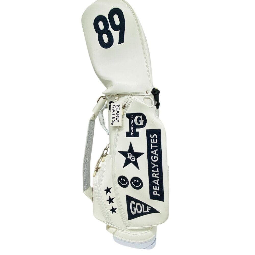 パーリーゲイツ ゴルフバッグ セルフスタンド 89 ニコチャン ホワイト