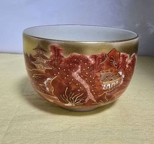 九谷焼　錦峰造　茶碗 抹茶碗 茶器 金彩 茶道具