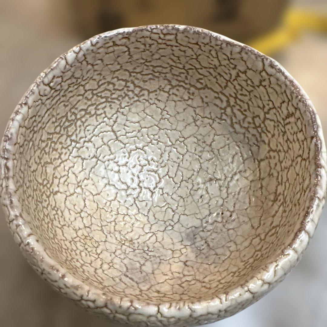 玉隆山窯 吉田萩苑作 萩焼 抹茶碗 お茶碗 茶道具 共箱