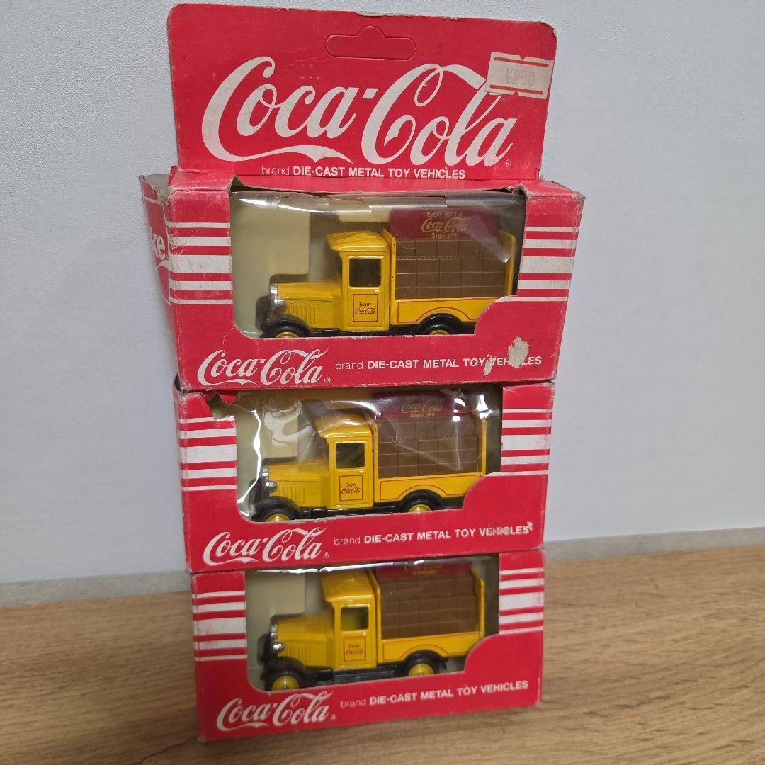90's コカ・コーラ　ダイキャスト 英国製 メタルトイ ミニカー 4種 全8台
