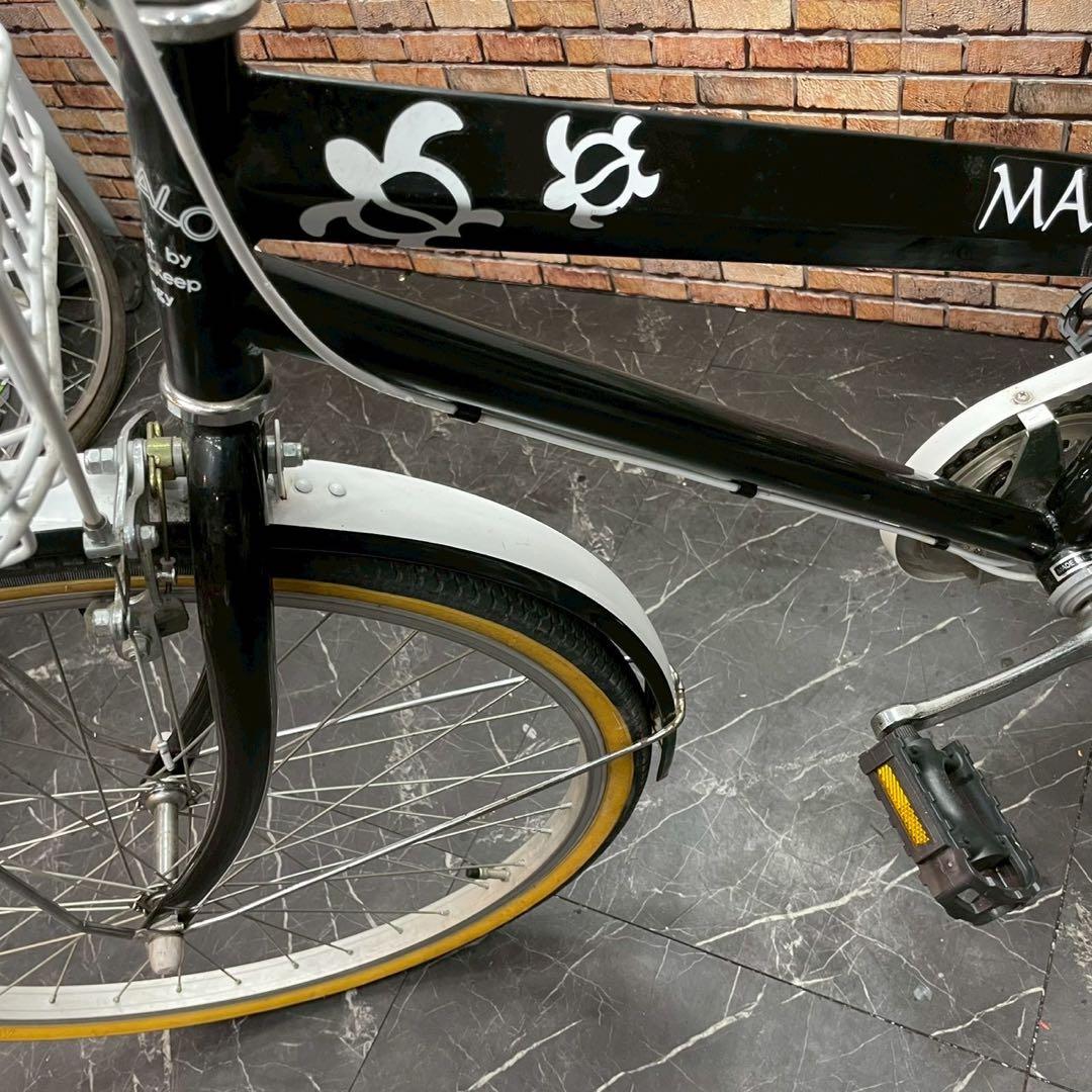 【93】子供用自転車 子供車 MAHALO ブラック 24インチ 変速付き
