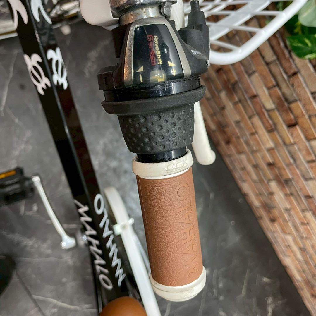 【93】子供用自転車 子供車 MAHALO ブラック 24インチ 変速付き