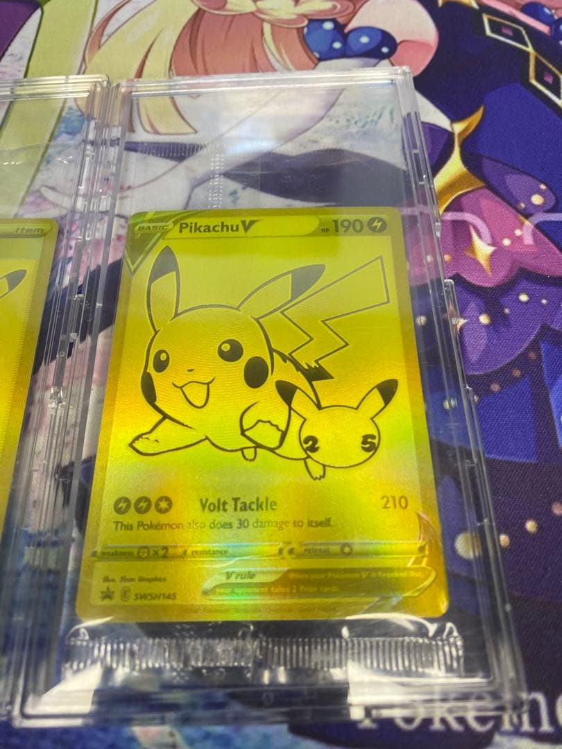 美品25th ポケカPikachu V Poké Ball ピカチュウ　英語